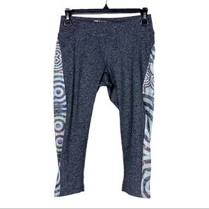 LuLaRoe Simply Comfortable Jade Heather Gray Athletic Cropped Capri Leggings